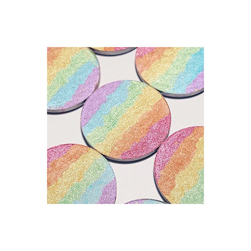 Miss Pouty Rainbow Prism Shimmer Highlighter Blusher Eyeshadow Shimmer Powder