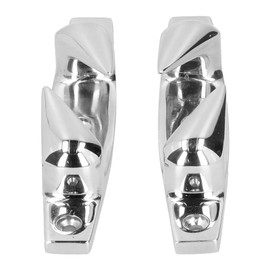 Mooring Cleat, 4.69 inch Boat Bow chocks Fairlead Left Right Pair Marine Dock Cleats for Boat Yacht anchoring Hardware 316 Stainless Steel Corrosion Resistant Polished Finish for Mooring System