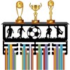 CREATCABIN Football Medal Holder Sports Trophy Shelf Soccer Medal Hanger