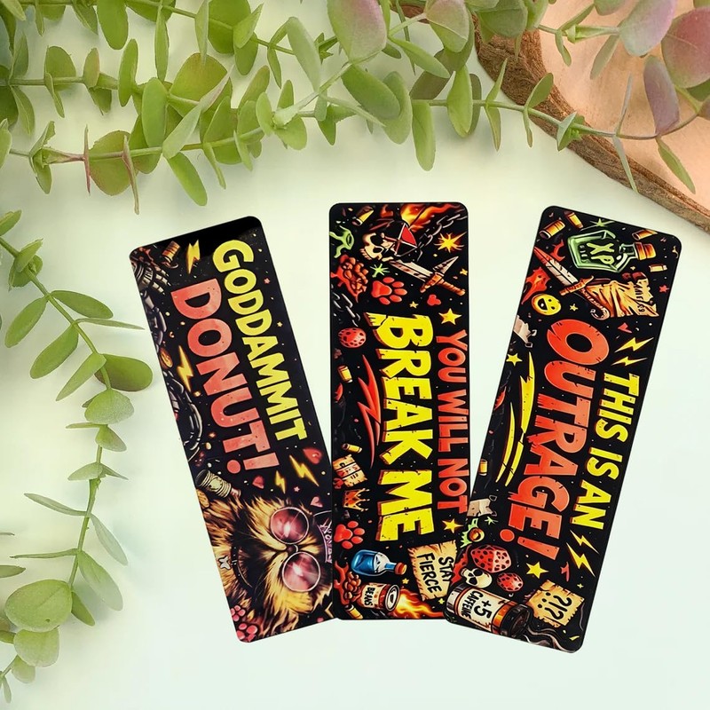 DCC Bookmark 3Pcs Funny Dungeon Book Crawler Reading Carl Merch