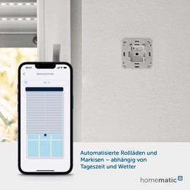 Homematic IP Smart Home Roller Shutter Actuator for Brand Switch, Digital Control for 1 Roller Shutter via App, Alexa & Google Assistant, Smart Electric Roller Shutters, 151322A0