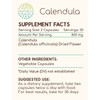 HerbEra Calendula 60 Capsules, 800 mg, Calendula (Calendula Officinalis) Dried