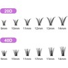 Cluster Eyelashes Extensions 40D 0.07 D Curl DIY Individual Eyelash