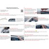 2020-2025 Tape-On Side Window Visor Deflectors Rain Guards for Subaru