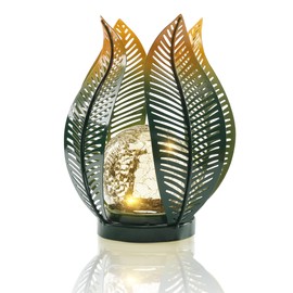 QZGE Solar Garden Lights Outdoor Decorations Garden Decor,Crackle Globe Glass,Gardening Gifts Waterproof Solar Lights for Outdoor Decor Patio,Lawn,Balcony,Porch,Yard Art