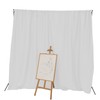 King Mills 10x10 ft White Backdrop Curtain for Photography, Also