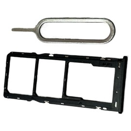 zhxchzhi OEM Dual SIM Card Tray SD crad Tray Holder Slot+pin Compatible with TCL 30 SE 6165H/ 30E 6127A/305/306 Parts Black