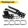 Heavy-Duty Chain Link Double Gate Latch for 1-3/8" Gate Frames,
