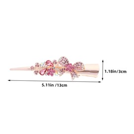 MERRYHAPY 2pcs Rhinestone Alligator Hair Pins Large Vintage Hair Clips Women's Hair Accessories Glittering French Barrettes Fashionable Hair Jewelry for Events