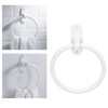 Towel Rings, White Aluminum Alloy for Home Hotel Bathroom Towel