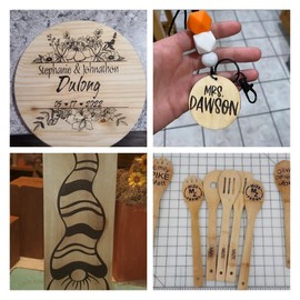 DGAGA Wood Burning Paste Wood Burning Gel for Heat Gun Heat Activated Paste for Craft Chalk Paste for Wood Burning Etching Marker Stencil Wood Working Tools and Accessories on Wood,Canvas,Denim 4 OZ