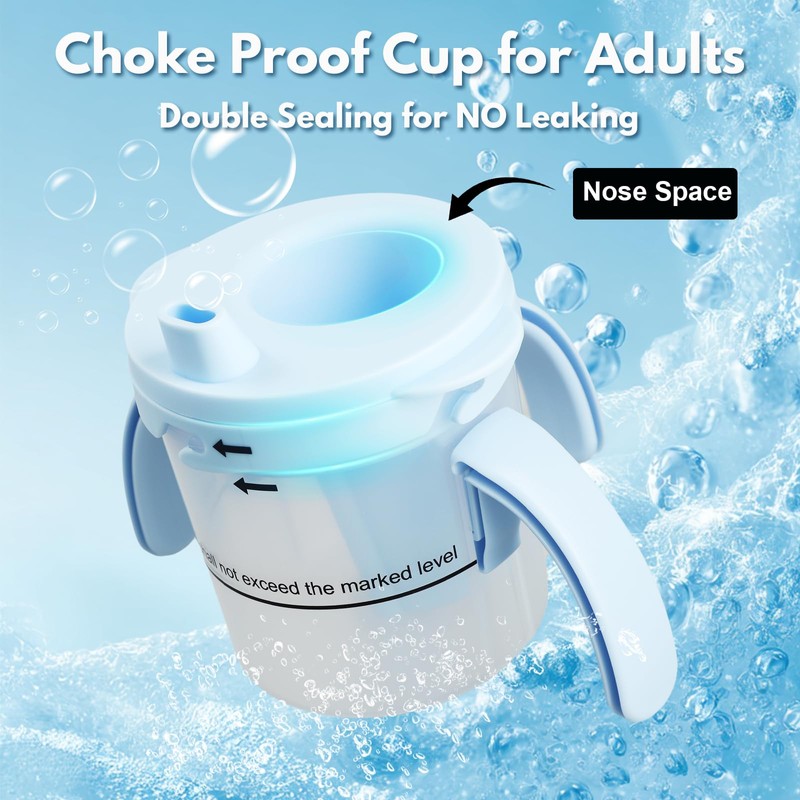 ClaspVital Dysphagia Cups for Adults 5cc 10cc 15cc, Update Flow