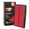K&N Engine Air Filter: Extended Life 24,000 Mile Replacement Air