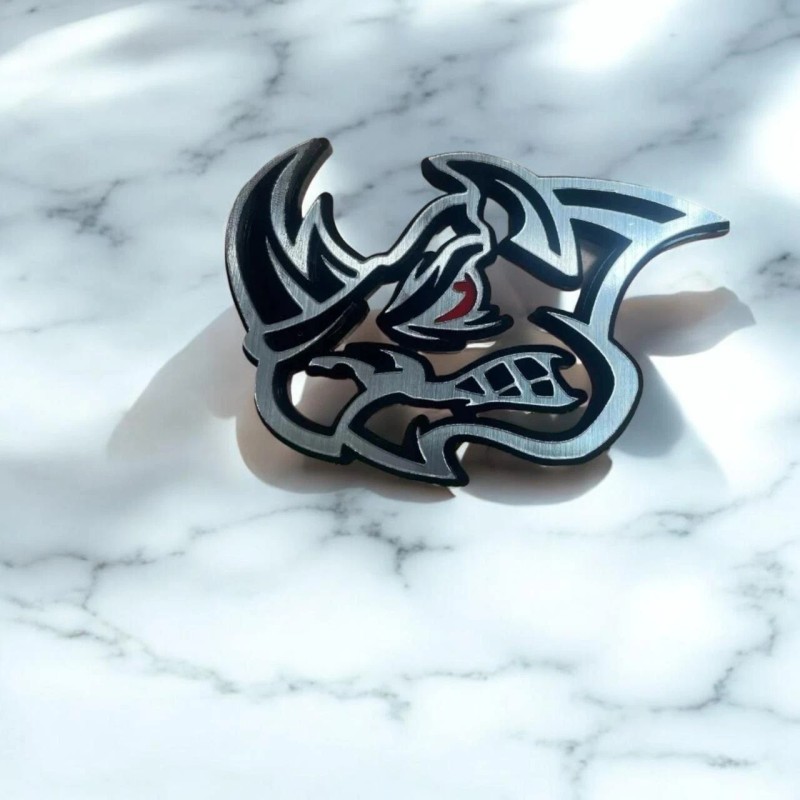 Emblem Badge Rhino Badges Emblem Red Eye Car/Truck,(2) BADGES, Fender