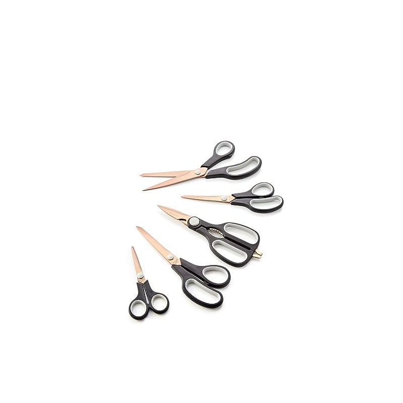 Chums 5 Piece Titanium Scissors Set Black