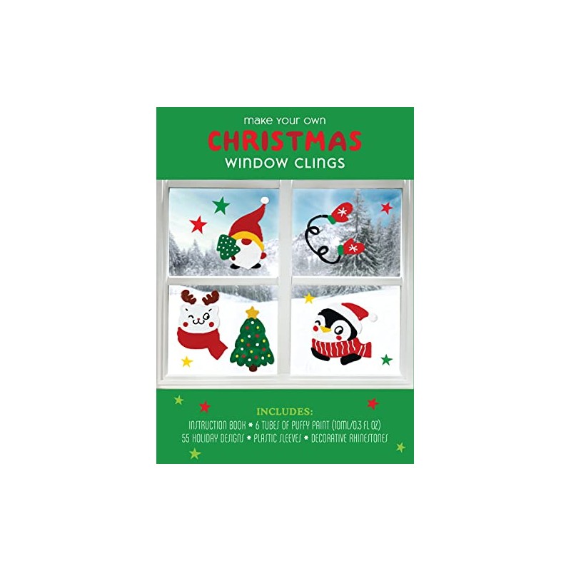 Make Your Own Christmas Window Clings Kit