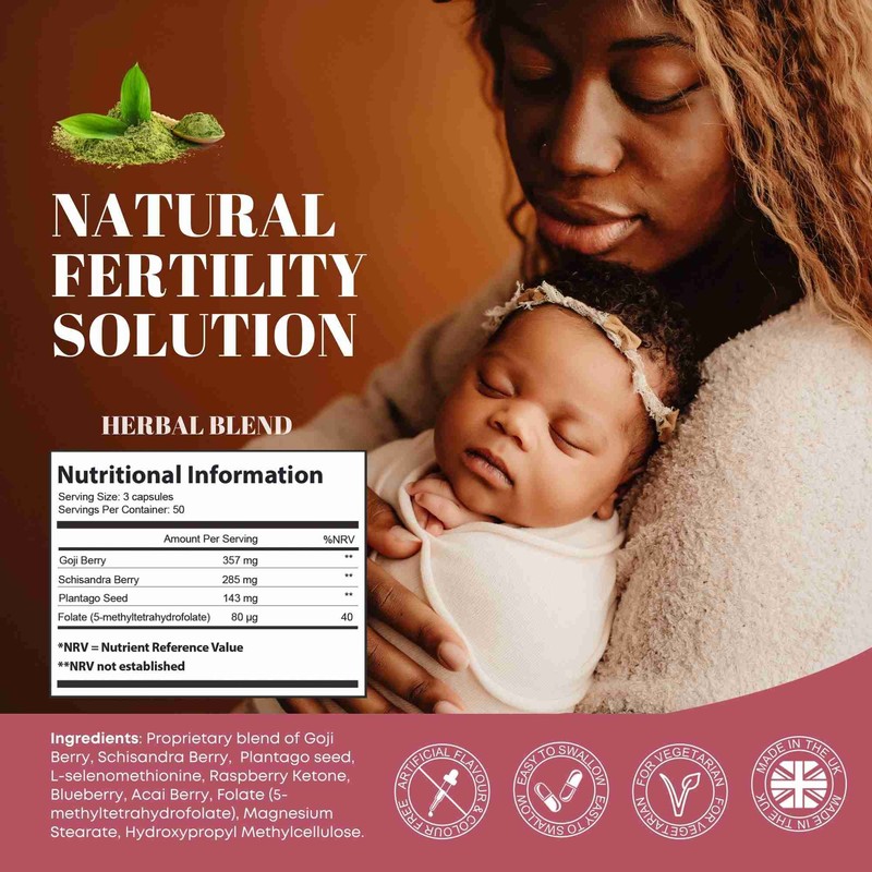 GinSen Ferti Support 150 Capsules, Women Fertility Supplement, Vegan Approved,