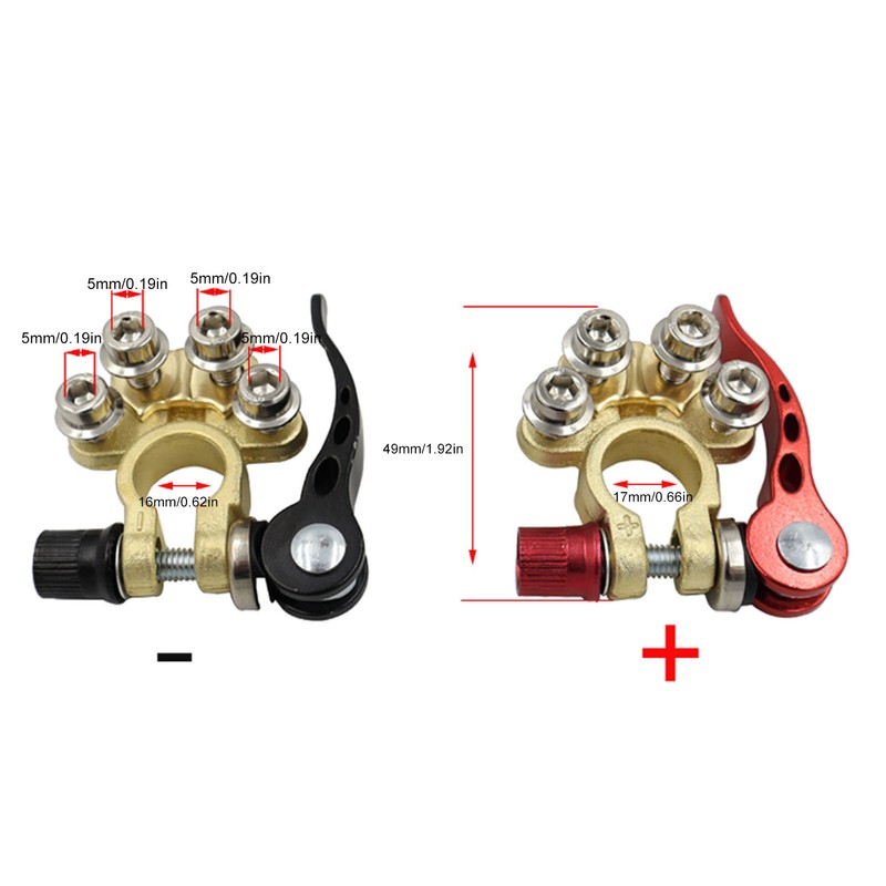 Battery Terminal Connectors 4 Post Stable Connection Strong Electrical Conductivity