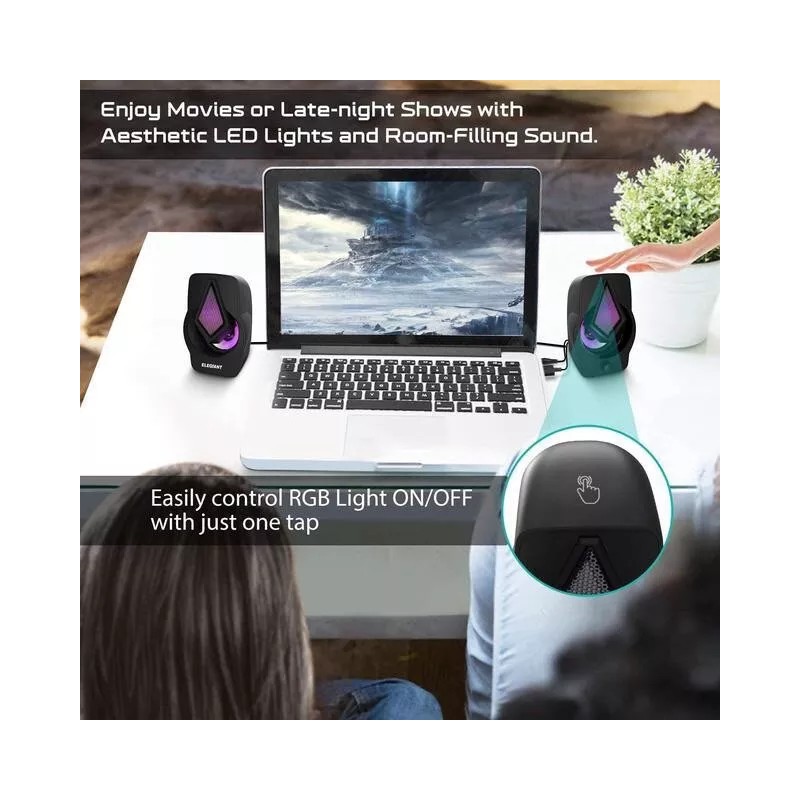 Speakers ELEGIANT SR600 10W Computer Speakers Stereo Home Theater Sound