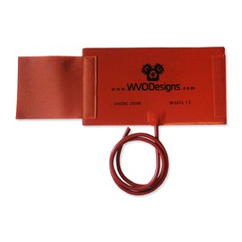 WVO Designs Fuel Filter Heater Wrap 11"x6", 200W, 24VDC, Warms Canister Fuel Filters for Proper WVO Flow, Works with Donaldson Filter Combo & Large Canister Filters
