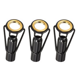 PATIKIL 7mm Tube Dia Fishing Rod Tips Repair Kit, 3pcs Stainless Steel Ring Guide for Saltwater Freshwater Fishing