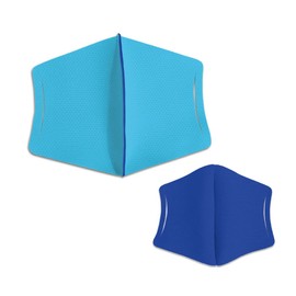 MA-29W S Light Blue [Set of 2] IKplus Skin Warming Mask, Safe Made in Japan, Unisex, Ultra Lightweight, Can Be Worn With Nonwoven Mask, Non-woven Inner Mask, Washable, 3D Dimensional, Antibacterial,