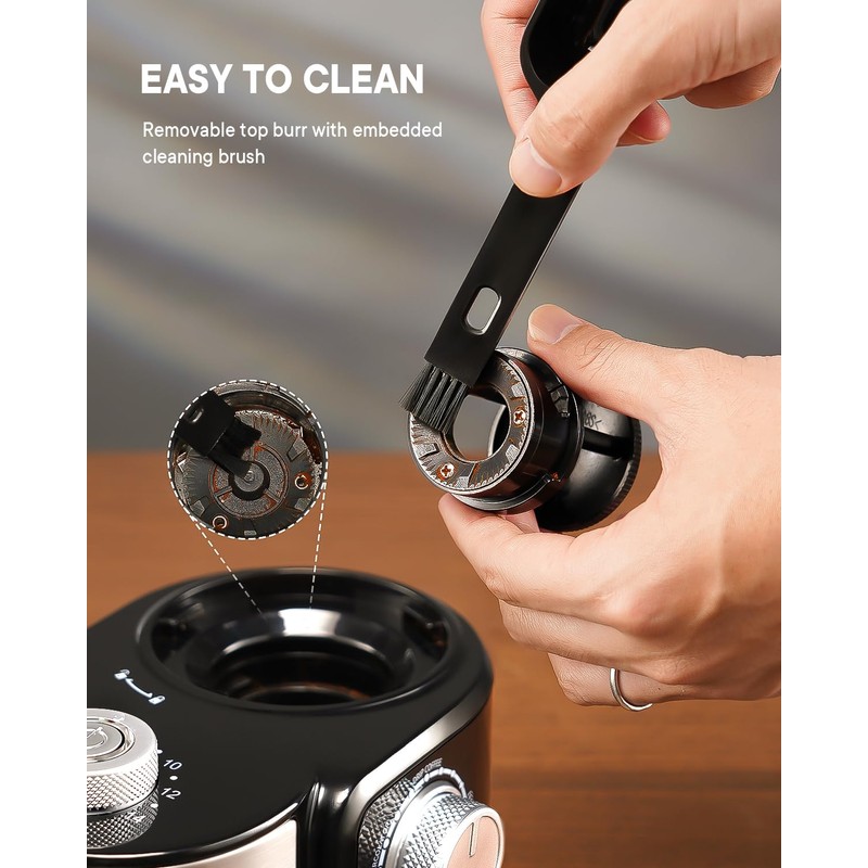 SHARDOR Electric Burr Coffee Grinder 2.0, Adjustable Burr Mill with