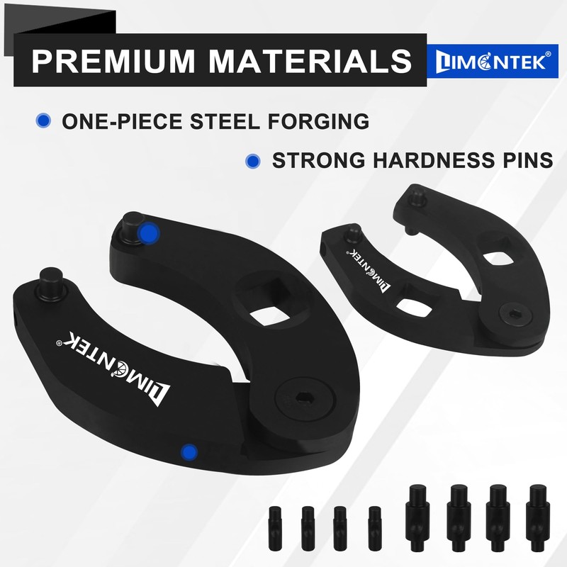 limontek Gland Nut Wrench, Hydraulic Cylinder Spanner Wrench Adjustable of