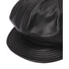 Schott Leather Newsboy Cap 782-5974006 Men's Leather Newsboy Cap, 010