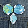 Cat Planet Theme Brooch Set - Hard Enamel Pins, Badges