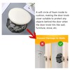PANSHA Door Knob Cover Grey with Bird Embroidered 2 PCS,