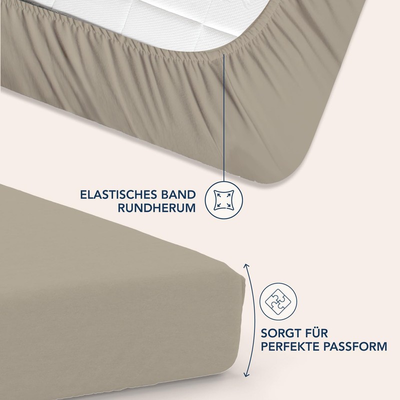 Dreamzie Fitted Sheet 140 x 190/200 cm - 35 cm