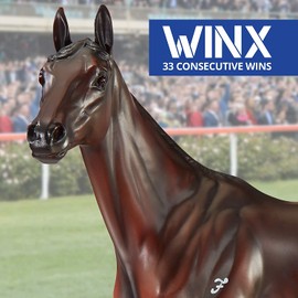 Breyer Horses Traditional Series Winx | Australian Racehorse | Horse Toy Model | 10.5" x 9.5" | 1:9 Scale Horse Figurine | Model #1828, Brown