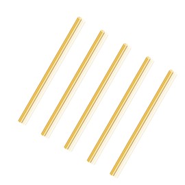 LAVMHAB Round Brass Rod 3mm x 100mm, Solid Round Brass Shaft Rods Brass Bars for DIY Craft (5 Pcs)