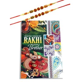 Rakhi for Brother | Rakhi Set of 2 | Designer OM Rakhi | Rudraksha and OM Rakhee | Rakdi for Bhai Bhaiya Brother or Auspicious Festival of Rakhi