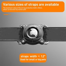 for Airtag Dog Collar Holder | for Airtag Dog Waterproof - Protective for Airtag Case Holder for Dog Collar Cats with Removable Metal Loop, Sturdy TPU, Lightweight, Compact Size (Yellow)