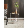 Artmaze Clear Acrylic End Table，2-Tier，Nightstand for Living Room and Bedroom,Easy