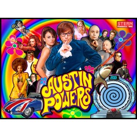 Austin Powers Pinball Alt Translite HIGHEST QUALITY RESOLUTION!  (Choose 1 of 2)