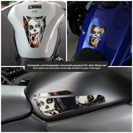 Tankpad Tank Sticker Motorcycle Catrina Tattoo Compatible with Honda X509750VA