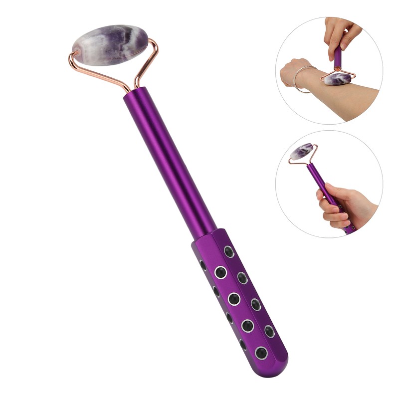 Germanium Stone Facial Massage Roller 2 in 1 Facial Skincare