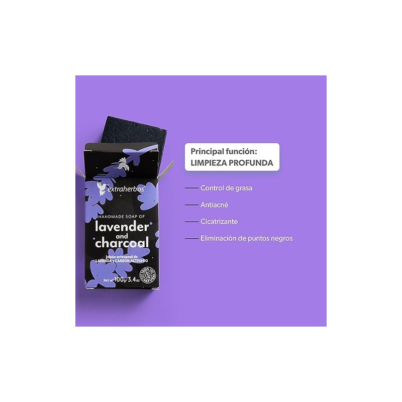 Extraherbos Kit Antiacné 3-en-1 - Aceite de Camelia, Jabón de