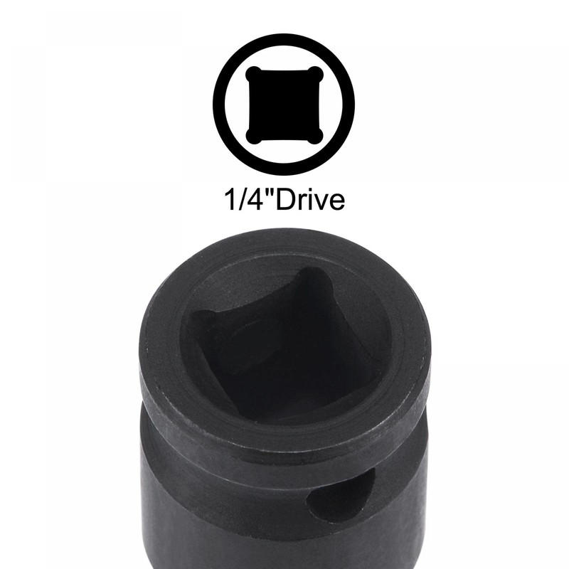 sourcing map T45 Impact Torx Drill Socket 1/4 Inch Square