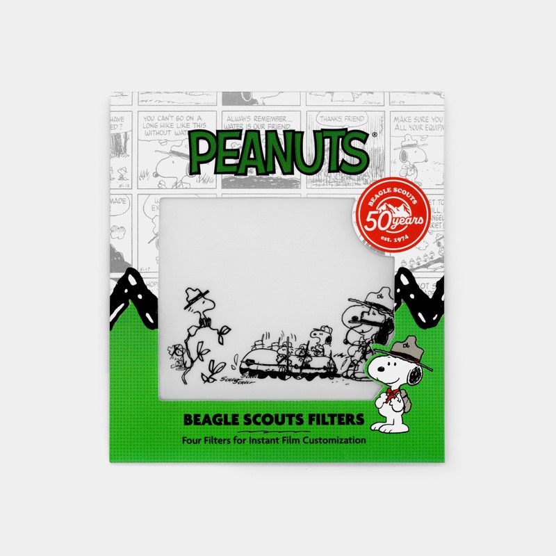 Peanuts Beagle Scouts Photo Filters for Instant Film Cameras (4-Pack)