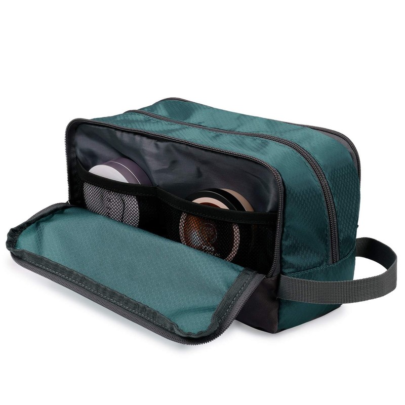 Small Nylon Toiletry Kit Bag, Lightweight Shaving Bag for Men