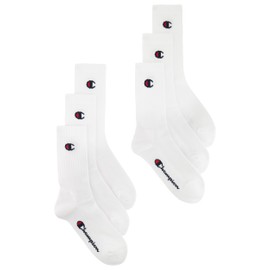 Champion Unisex Socks (Pack of 6), White