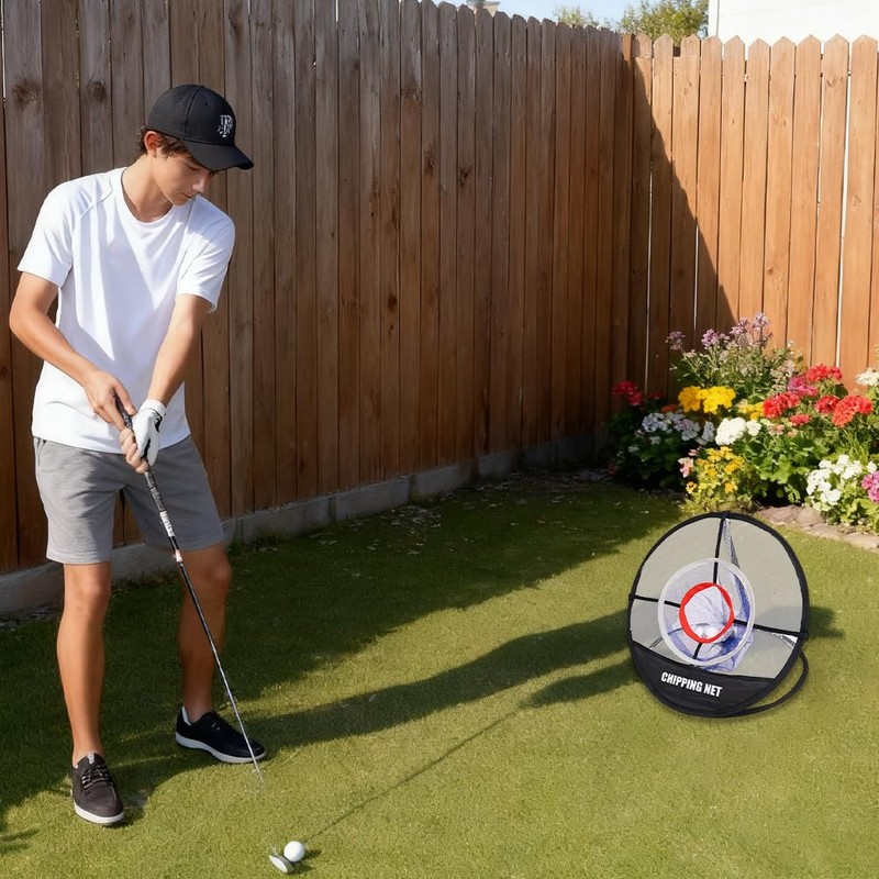 Jonuin Golf Practice Net, Golf Chipping Net, 3 Ring Nets