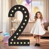 4FT Light Up Numbers,Black Giant Marquee Number Big Mosaic Number
