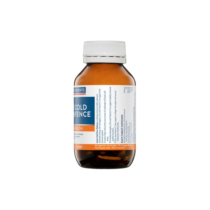 Ethical Nutrients Lysine Cold Sore Defence 60 Tablets