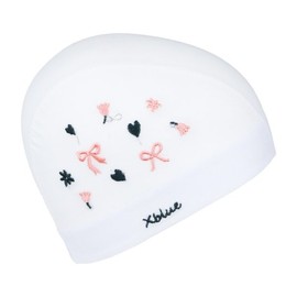 XBLUE XBL-6201-02 Sweetheart Embroidered Mesh Swim Cap / 엑스블루 XBL-6201-02 스윗하트 자수 메쉬 수모