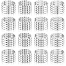 Mix One Hundred (100) Italian Charm Starter Bracelets Shiny Stainless Steel Jewelry